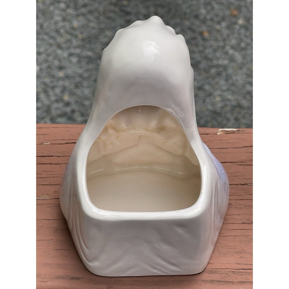 VTG Relpo Blessed Virgin Mary Ceramic Bust Planter 677 Madonna Japan 1950s - Picture 11 of 12
